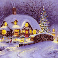 Схема вышивки «пейзаж»