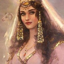 Схема вышивки «восток .девушка»