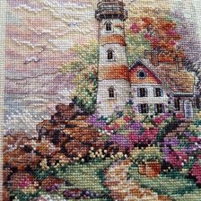 Схема вышивки «Маяк на рассвете»