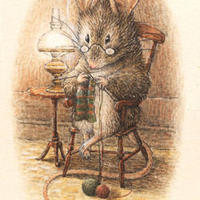 Схема вышивки «Мышка»