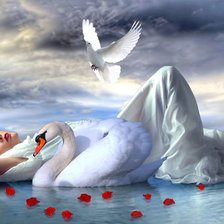 Схема вышивки «девушка»