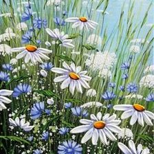 Схема вышивки «poľné kvety»