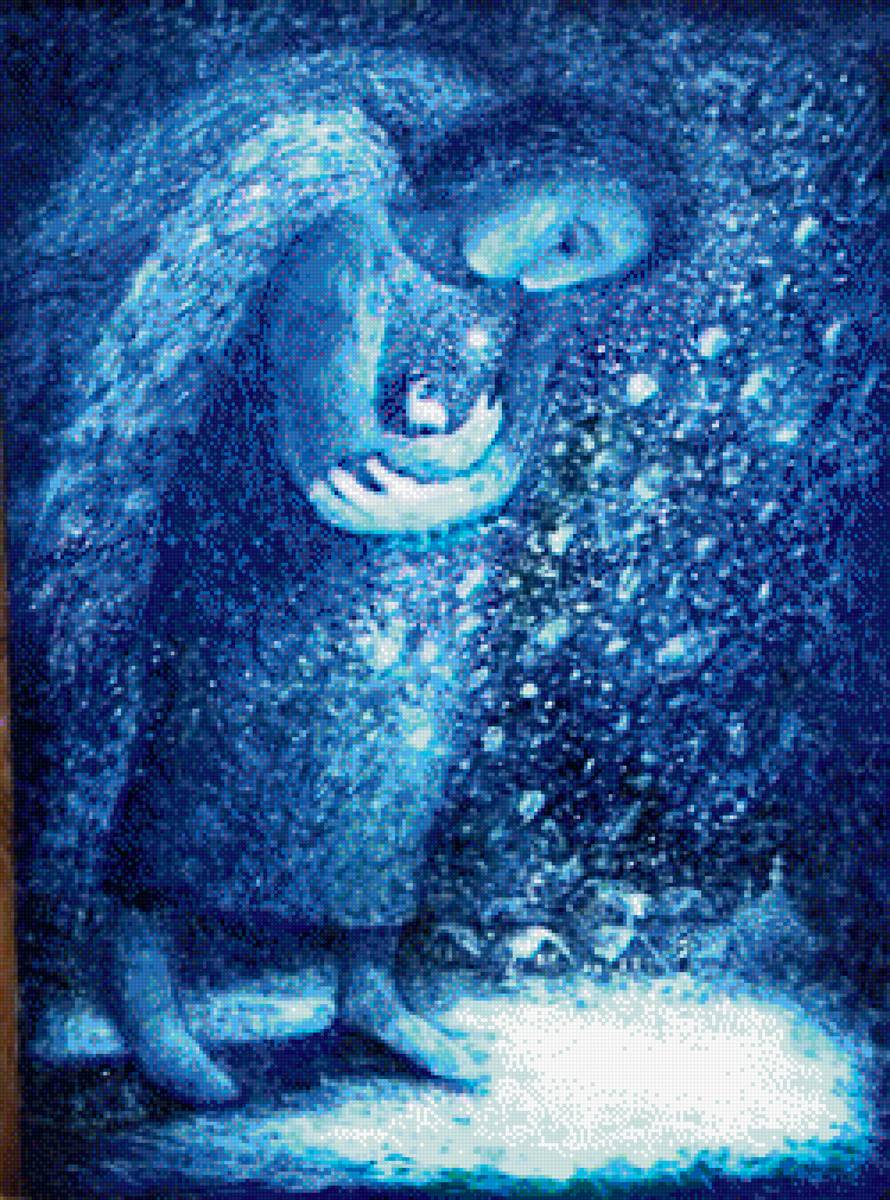 Ангел - ангел, зима, хранитель - предпросмотр