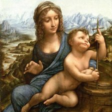 Схема вышивки «мадонна с ребенком»