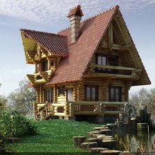 Схема вышивки «дом мечты»