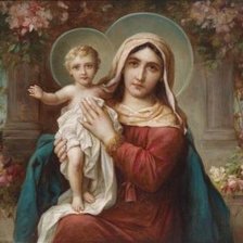 Схема вышивки «мадонна с ребенком»