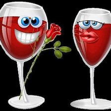 Схема вышивки «бокалы-любовь»