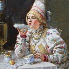 Схема вышивки «Чаепитие»