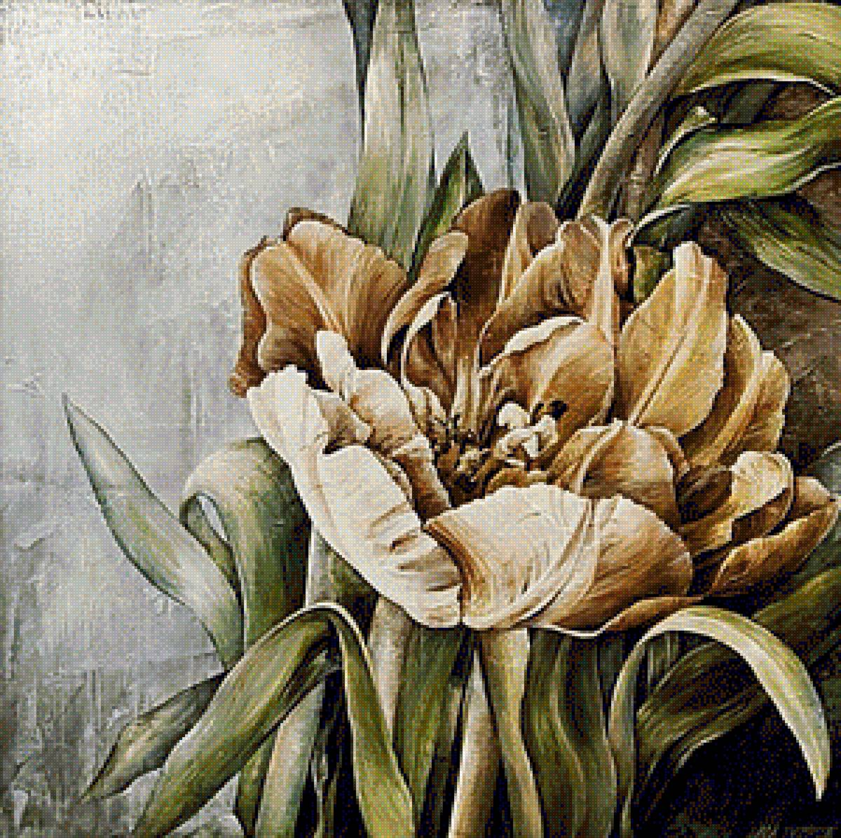 Худ. Linda Thompson. Тюльпан. - живопись., тюльпан, цветок - предпросмотр