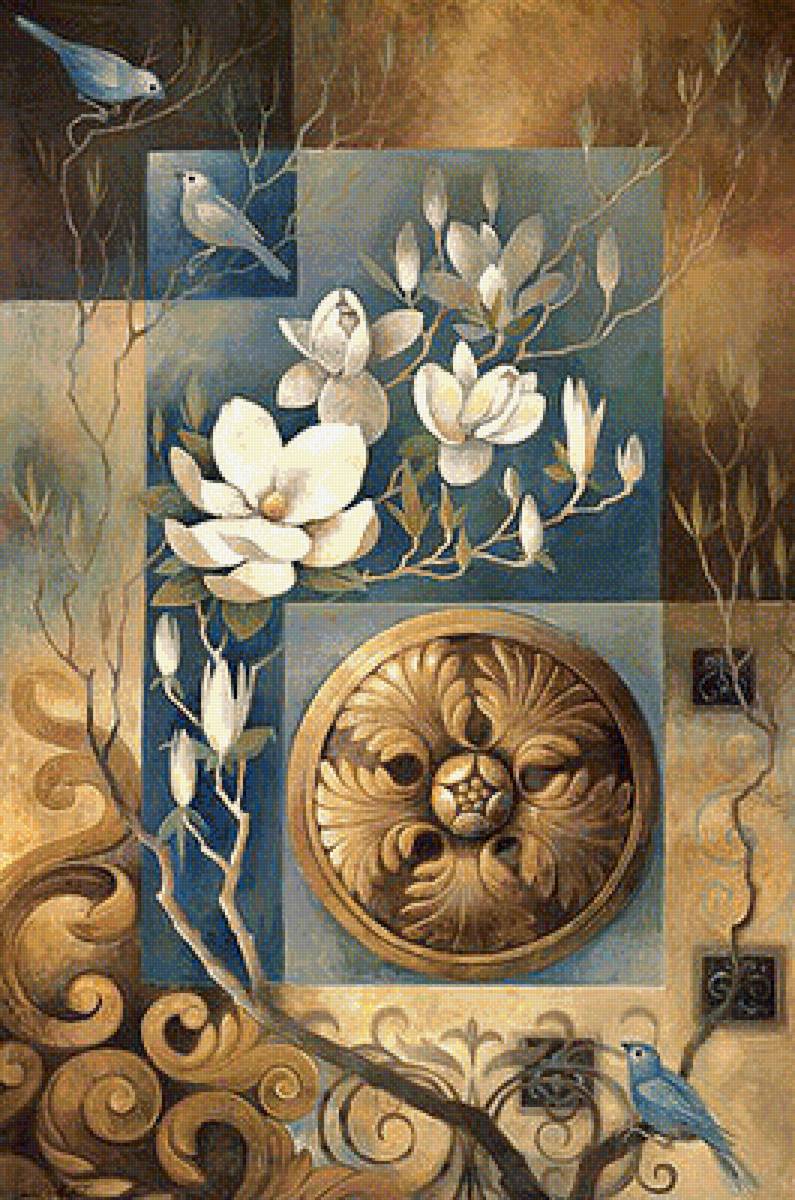 панно - панно. цветы. узоры. - предпросмотр