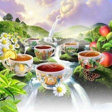 Схема вышивки «Чаепитие»