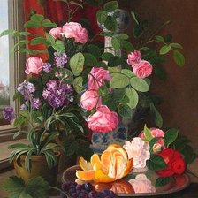 Схема вышивки «zátišie na okne»