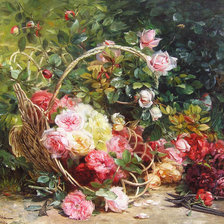 Схема вышивки «цветы»