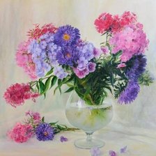 Схема вышивки «Флоксы»