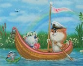 Схема вышивки «кот моряк»