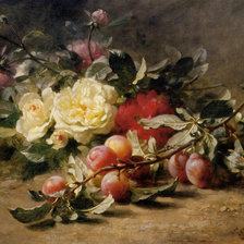 Схема вышивки «розы»