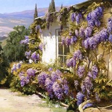 Схема вышивки «пейзаж»