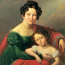 Схема вышивки «Мать и дитя»