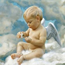 Схема вышивки «ангел»