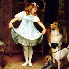 Схема вышивки «урок танцев»