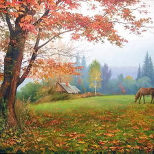 Схема вышивки «осень»