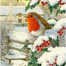 Схема вышивки «зимний день»