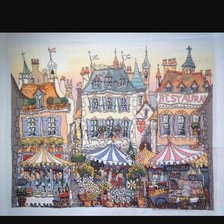 Схема вышивки «Парижский рынок»