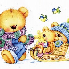 Схема вышивки «на прогулке»