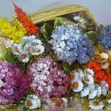 Схема вышивки «букет цветов»