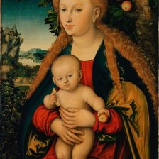 Схема вышивки «мадонна с ребенком»