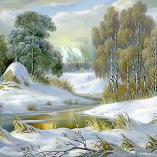 Схема вышивки «пейзаж»