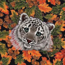 Схема вышивки «Леопард»