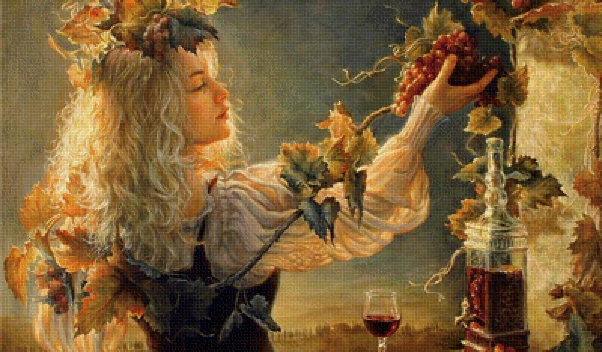 сбор винограда - картина - предпросмотр