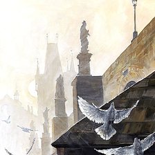 Схема вышивки «Худ. Юрий Шевчук. Пражское утро.»