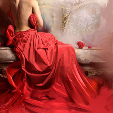 Схема вышивки «в красном»