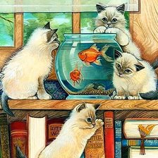 Схема вышивки «Котята»