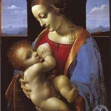 Схема вышивки «Мадонна Литта»