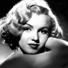 Схема вышивки «актриса Мерлин Монро знаменитости»