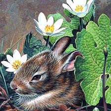 Схема вышивки «Зайчик»