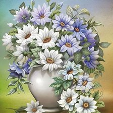 Схема вышивки «букет цветов»