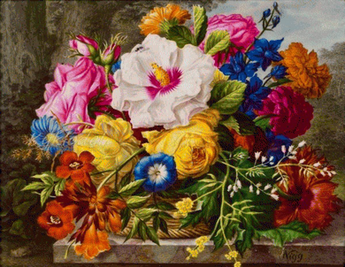 kvety v košíku - предпросмотр