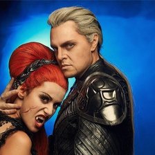 Схема вышивки «Воланд и Гелла»