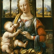 Схема вышивки «Мадонна»