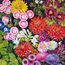 цветочная подушка