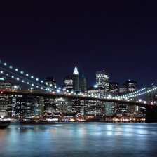 Схема вышивки «Ночной город»