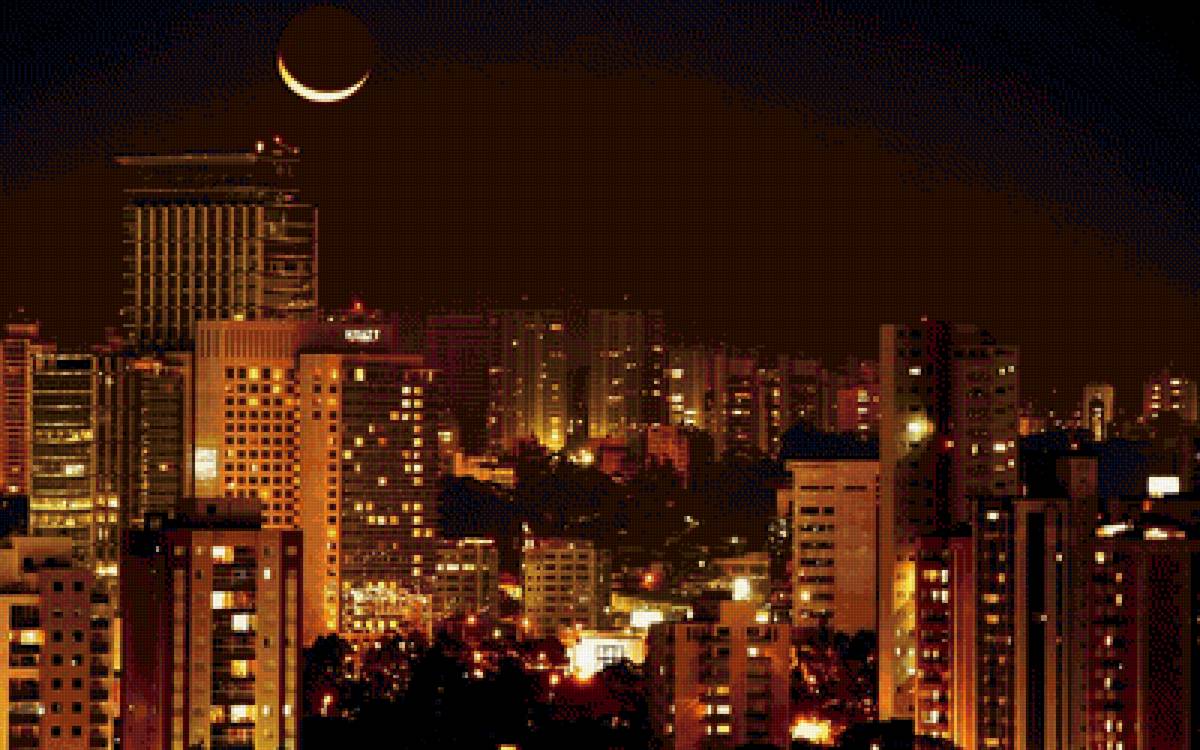 Город - ночной город - предпросмотр