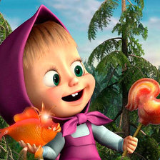 Схема вышивки «Маша и медведь»