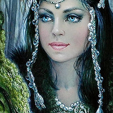 Схема вышивки «девушка»