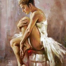 Схема вышивки «Балерина»