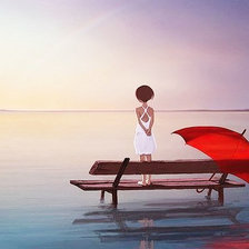 Схема вышивки «зонт»